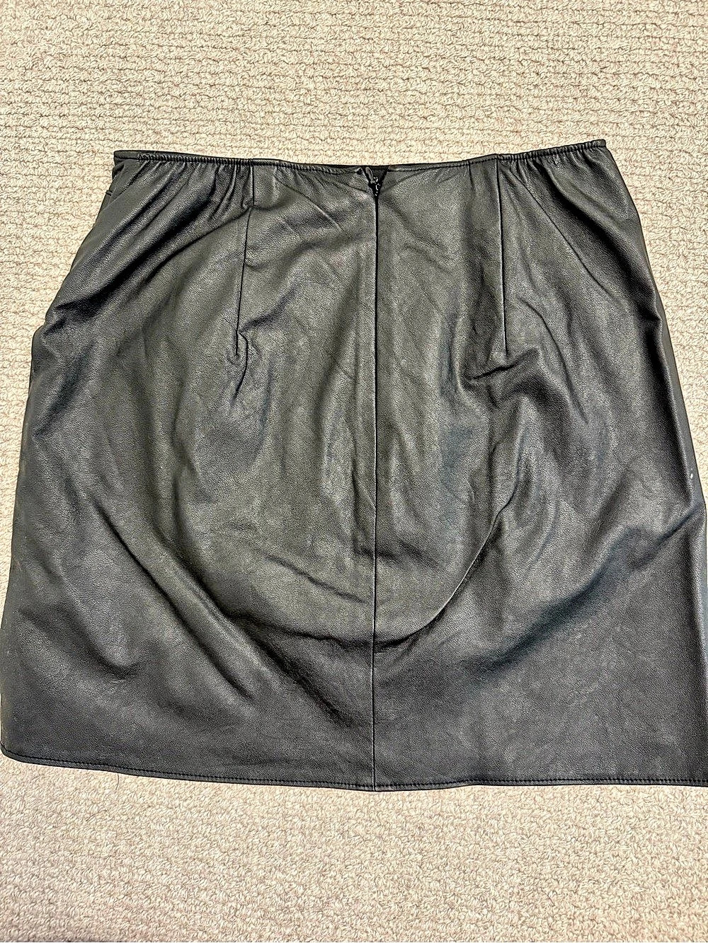 Abercrombie & Fitch Faux Leather Wrap Mini Skirt XS - Picture 2 of 4